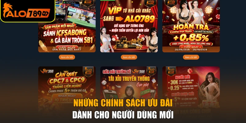 Chính sách ưu đãi ALO789 dành cho người dùng mới